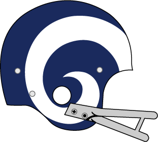 Los Angeles Rams 1965-1972 Helmet Logo iron on paper